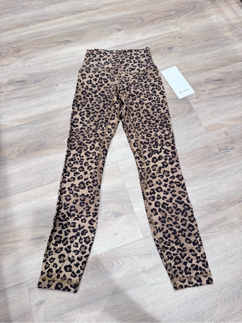 Lululemon Align HR Pant 25" Sz 2 True Leopard Multi Nulu Leggings LW5DMSS TLMU